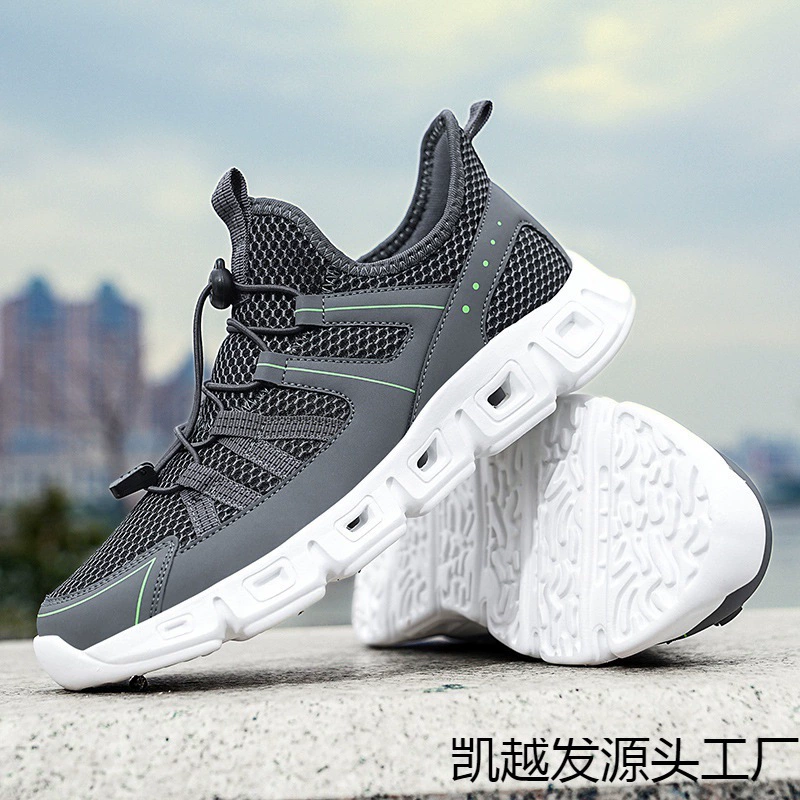 Трансграничные кроссовки плюс размер мужская обувь 2024 новая весна кроссовки дышащая повседневная обувь модная обувь на шнуровке