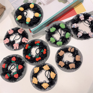Children's Dance grading plate hair net net pocket girls wholesale invisible hair net headdress flower summer hair updo artifact suit