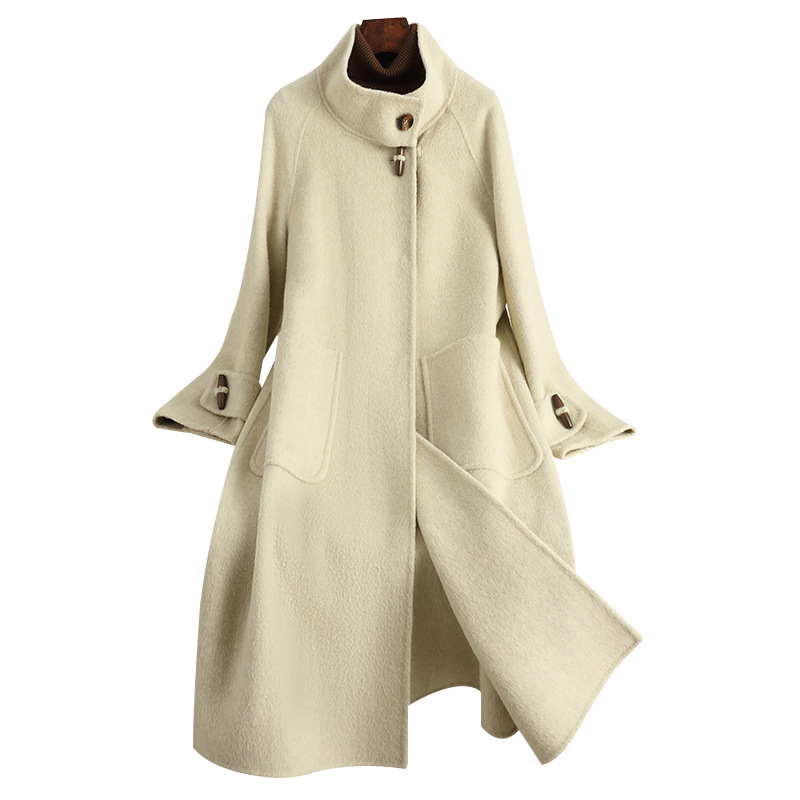 ジャケット・アウター vintage cashmere double long coat Vintage 1960s 100% Cream CASHMERE COAT Minimalist / Academia
