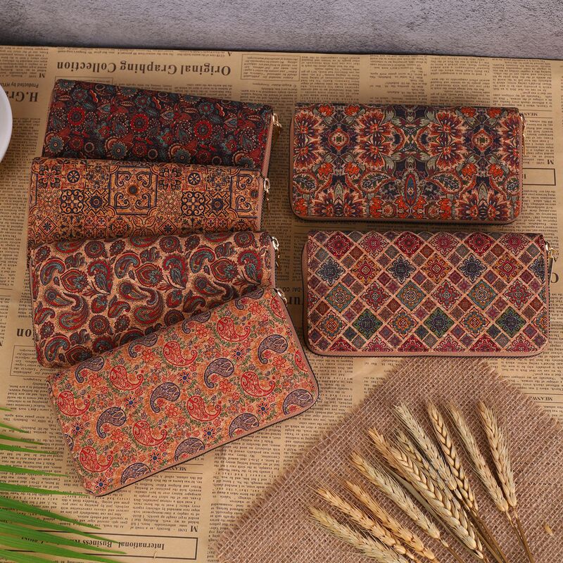 Cross-Border Wood Grain Bag Pu Multi-Card Slot Long Wallet Retro Bohemian Style Clutch Bag Multi-Functional Small Bag Cross-Border Wood Grain Bag Pu Multi-Card Slot Long Wallet Retro Bohemian Style Clutch Bag Multi-Functional Small Bag