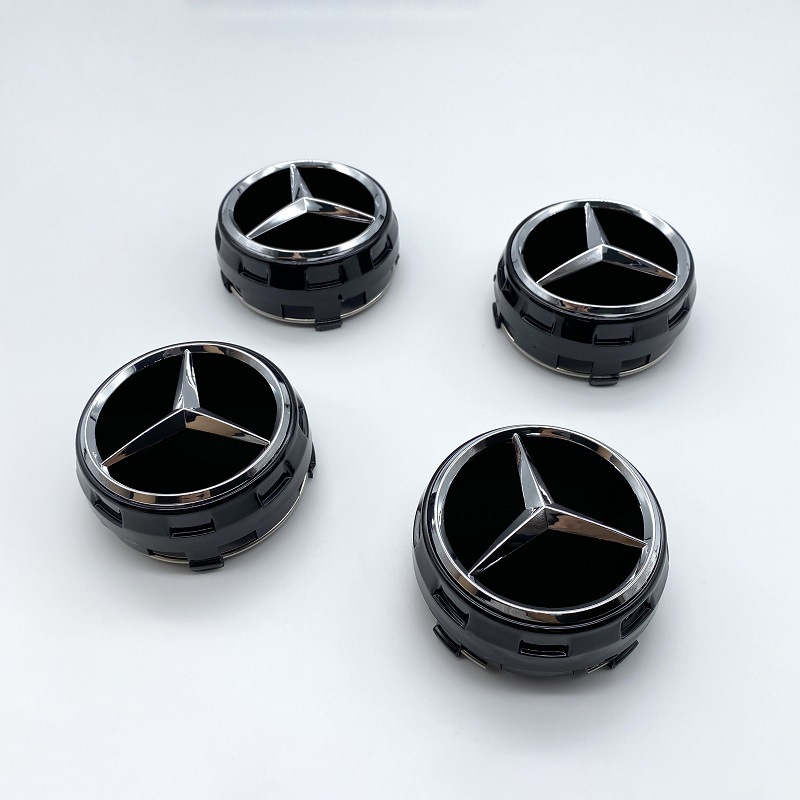 Suitable for Mercedes-Benz hub center cover 75mm high foot hub cover AMG center hub cover standard in stock wholesale