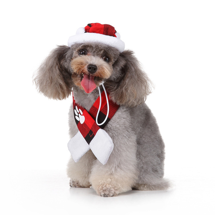 Stylish Pet Scarf For Dogs And Cats Adjustable Neck Warmer_voghion.com