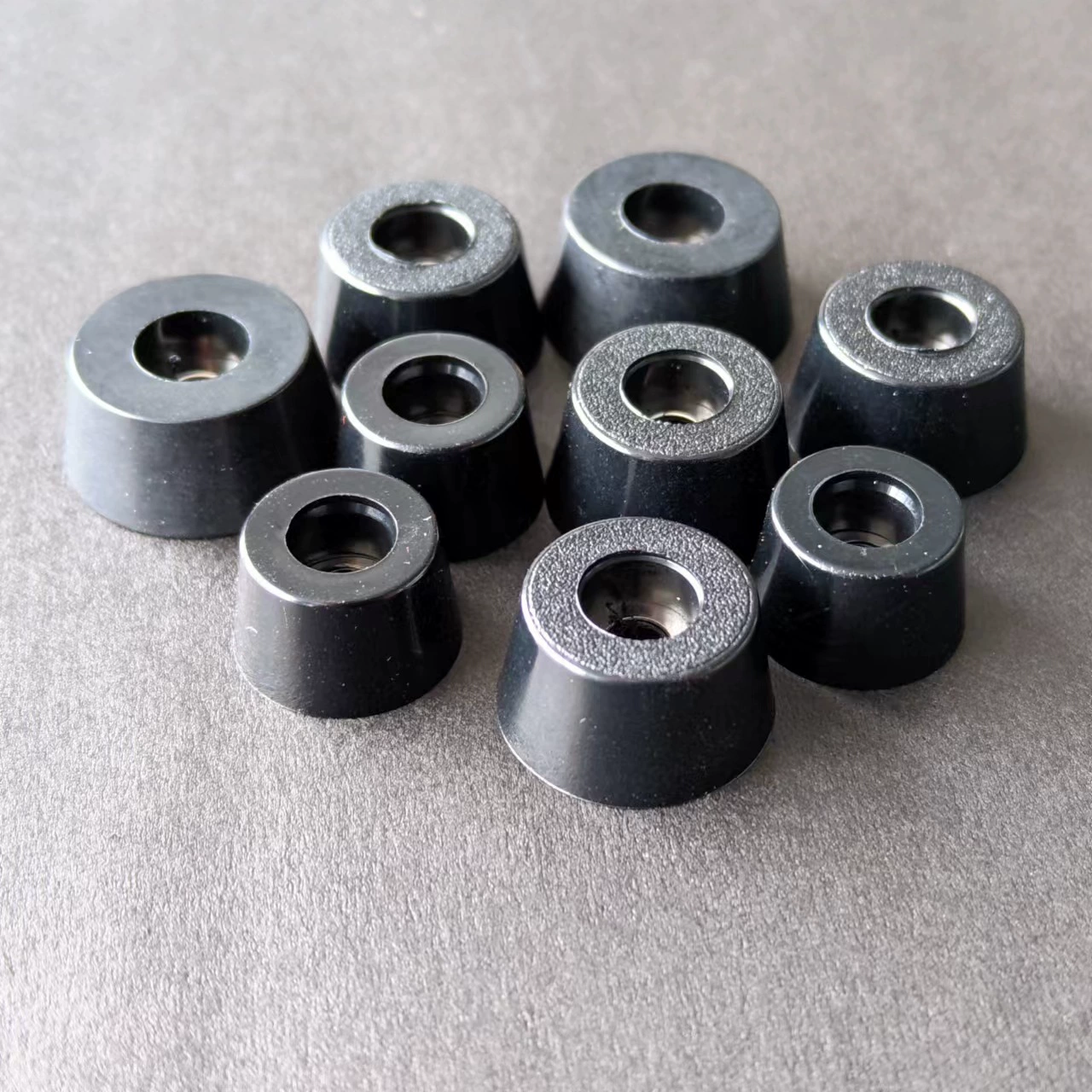 Коническая резиновая подушка для ног Экологически чистая износостойкая амортизирующая накладка с прокладкой резиновая подушка для ног Нескользящая подушка для ног шасси