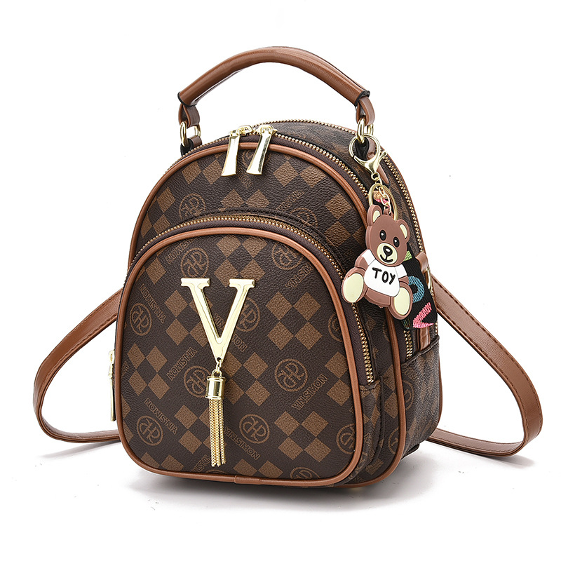 Zaino donna stampato alla moda piccola borsa a tracolla_voghion.com