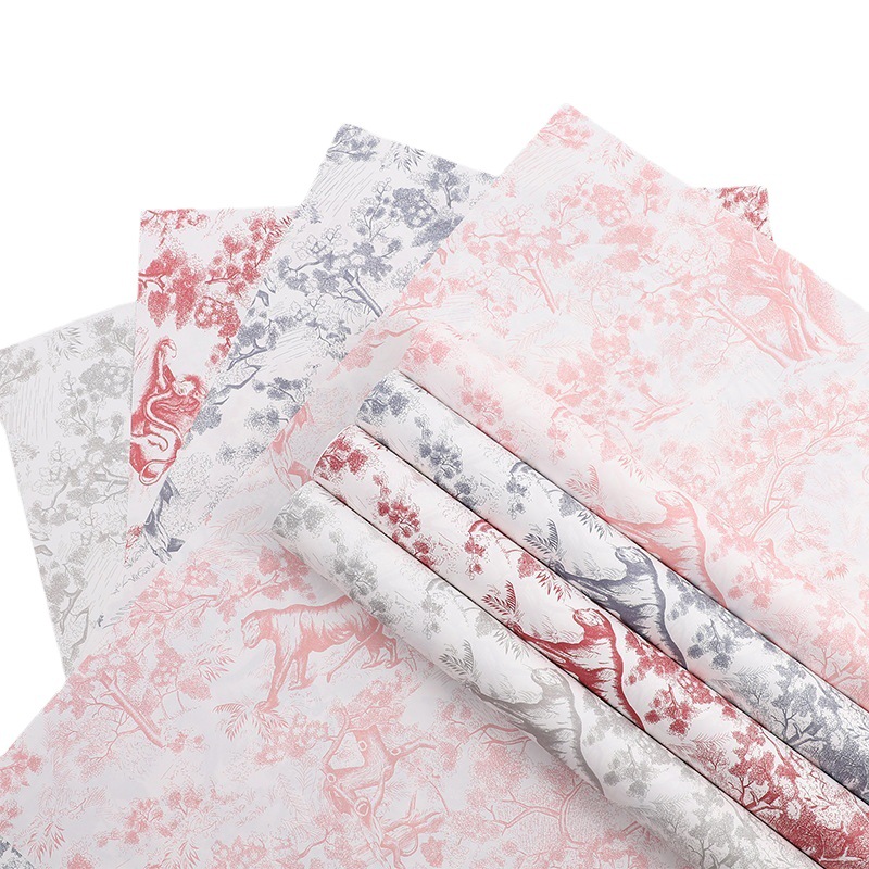 Nuevo material de embalaje de flores de celebridad de Internet Festival de la diosa de estilo europeo retro PAPEL DE Kraft impreso impermeable ligero engrosado