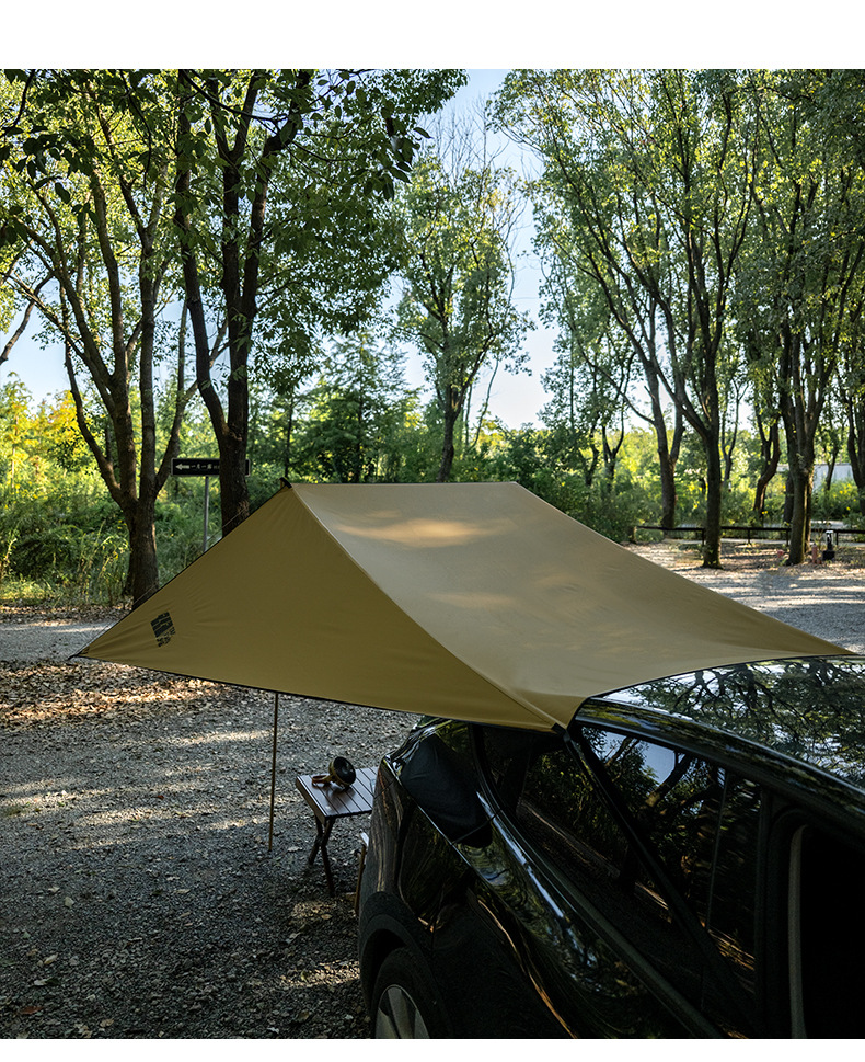 Explorer Roof Side Canopy Full Blackout Camping Canopy Tent Rear Tent Sunshade Universal for Camping Vehicles