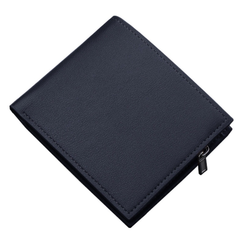 Billetera corta para hombres billetera engrosada para hombres con cremallera posición multi-Tarjeta billetera para hombres moda para hombres