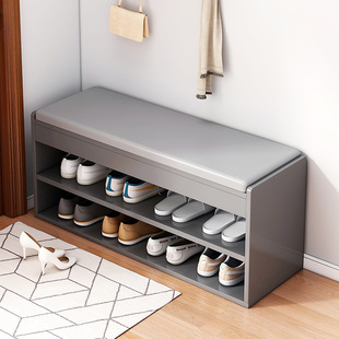Shoe Changing Stool Modern Simple Small Narrow Household Doorway Space-saving Storage Shoe Rack Indoor Entrance Multi-layer Sittable Shoe Cabinet