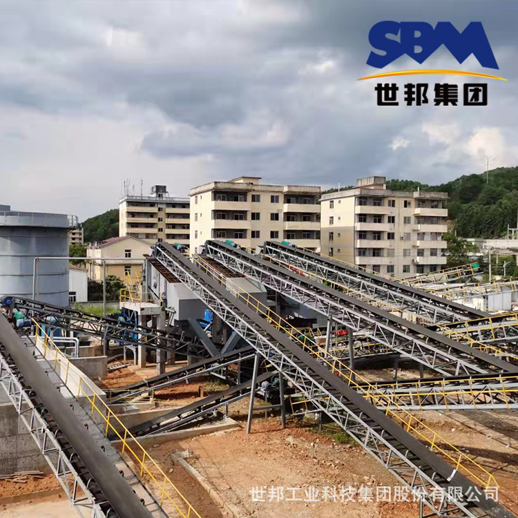 破碎岩石设备 洗沙机价格 100吨石料生产线 世邦