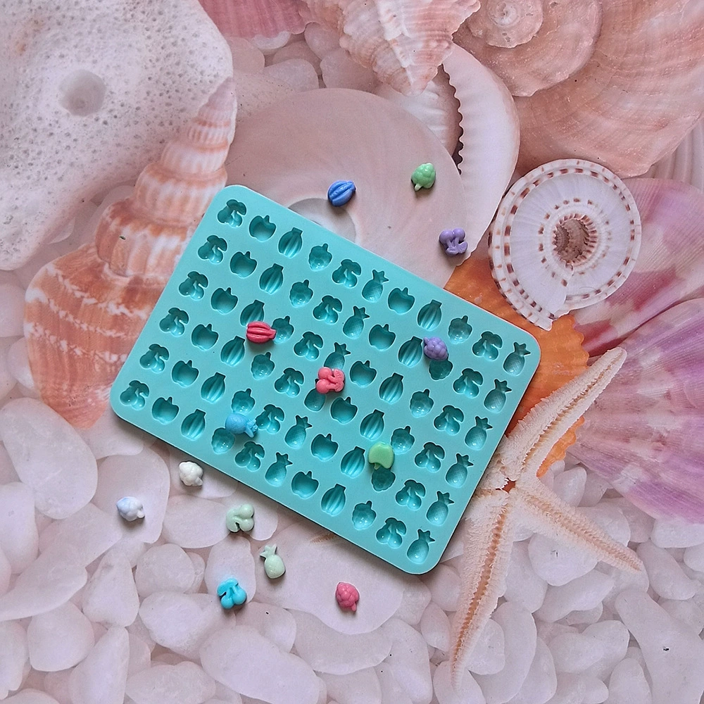 Chocolate biscuits silicone mold candy pudding mold cake baking utensils 66 fruit pineapple 329