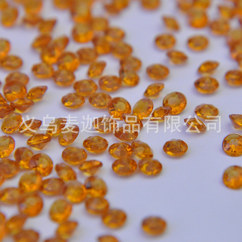 1000PCs 4.5mm Transparent Acrylic Pointed Diamond Wedding Costume Bare Diamond ebay AliExpress Explosions