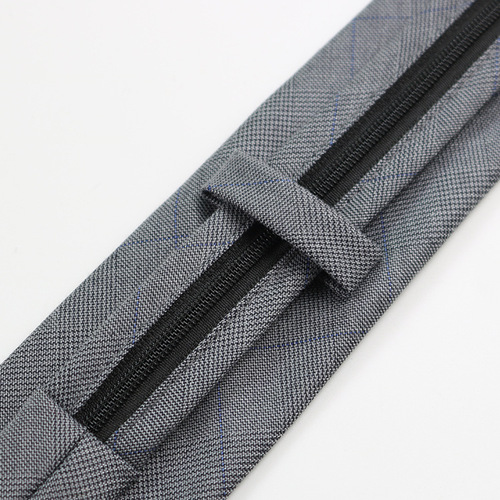 Cotton tie men's hand-tied Korean style British style retro plaid gentleman's suit wedding knot-free zipper narrow tie