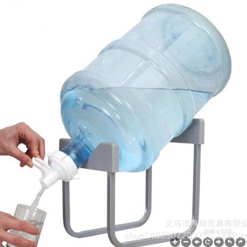 Removable iron frame pure water bucket shelf water press water dispenser faucet
