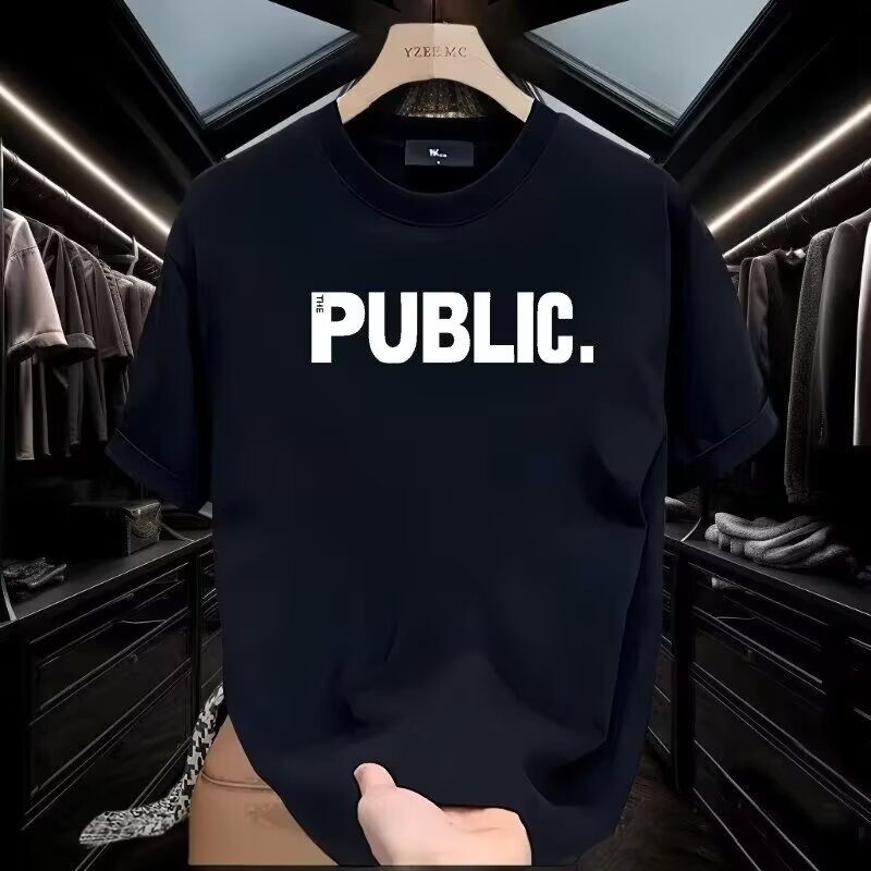 Men's Clothing Tops 2025 Summer New Men's Round Neck High End Half Sleeves_voghion.com