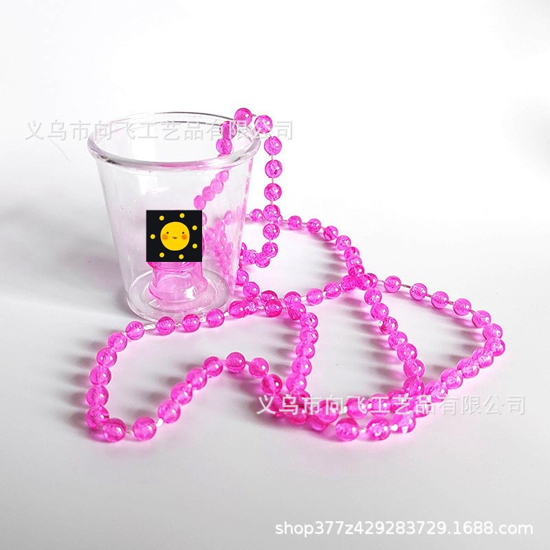 Macaron color transparente Cadena de cuentas Copa novia para ser FIESTA DE Navidad Halloween Fiesta de la boda