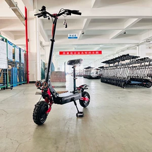 İki Təkərli Off-Road Böyük İkiqat Sürücülü Mexaniki Amortizasiyalı Qatlana Bilən Elektrik Skuter