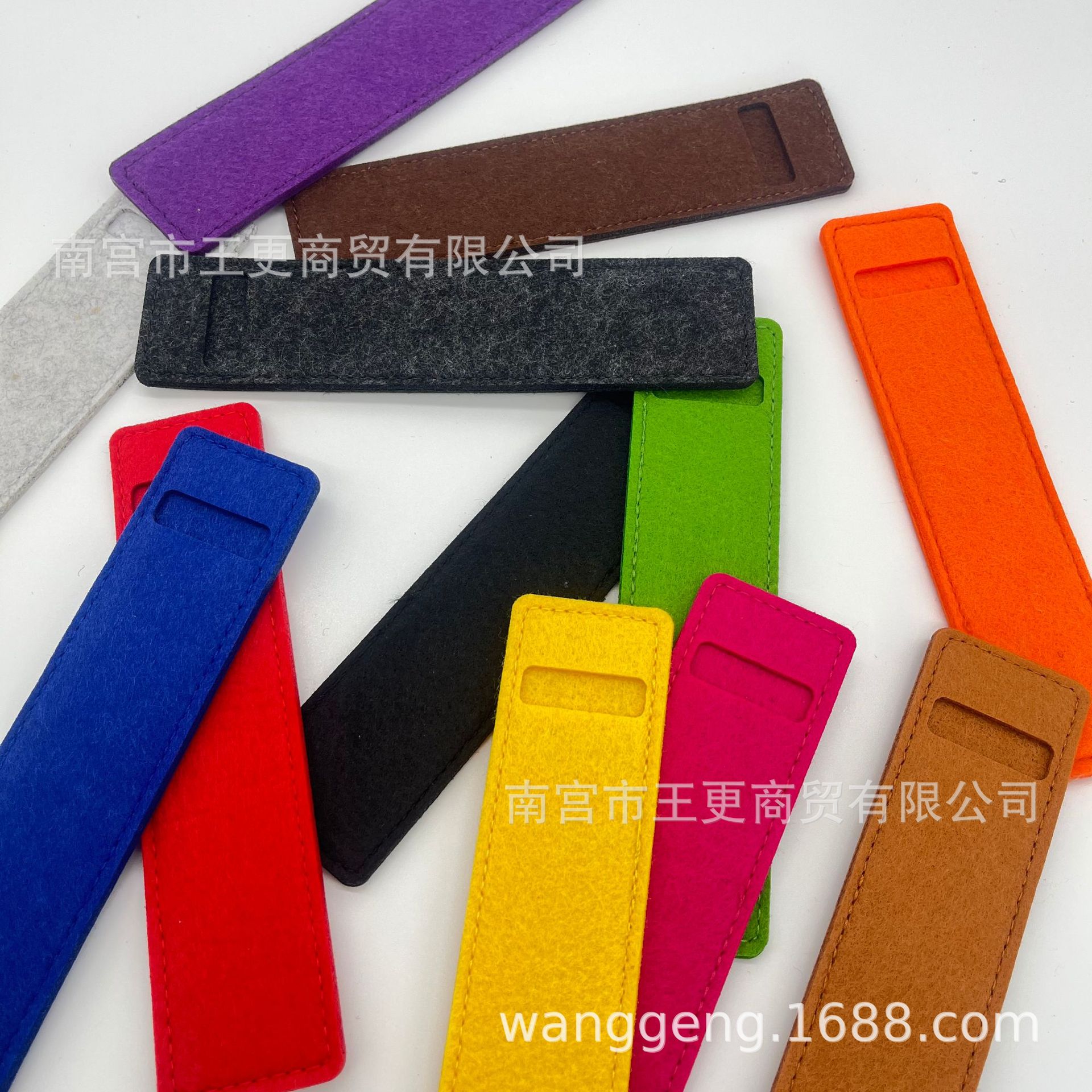 厂家供应彩色毛毡笔套 钢笔保护套 皮革笔套 批发pencil触控笔袋
