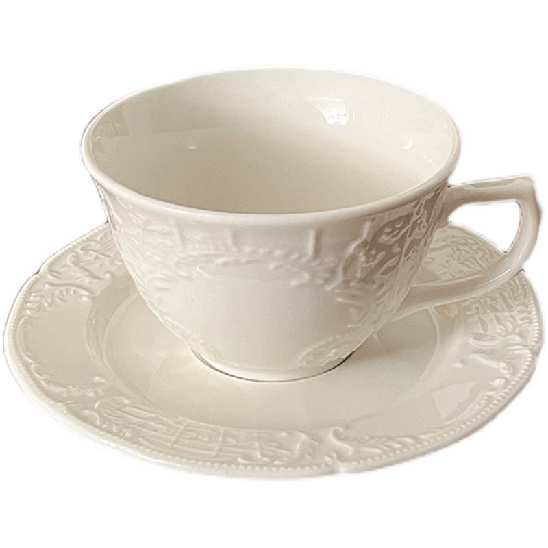 White coffee ceramic afternoon tea, tableware, tea cup, tea set, french style