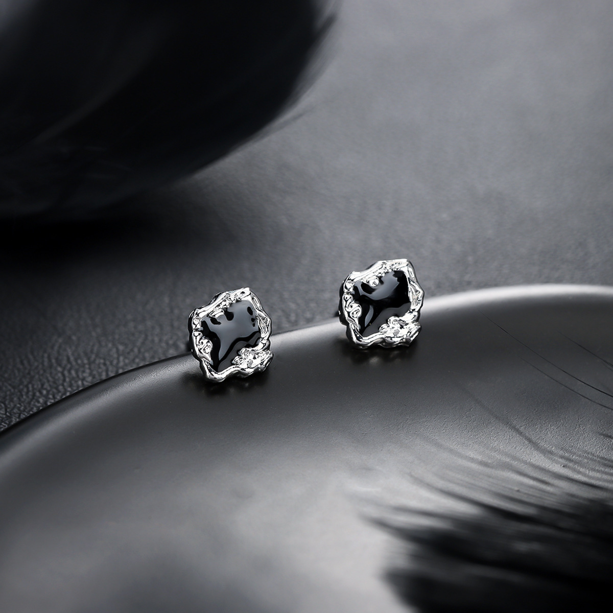 Minimalist Stainless Steel Stud Earrings For Men Punk Style_voghion.com