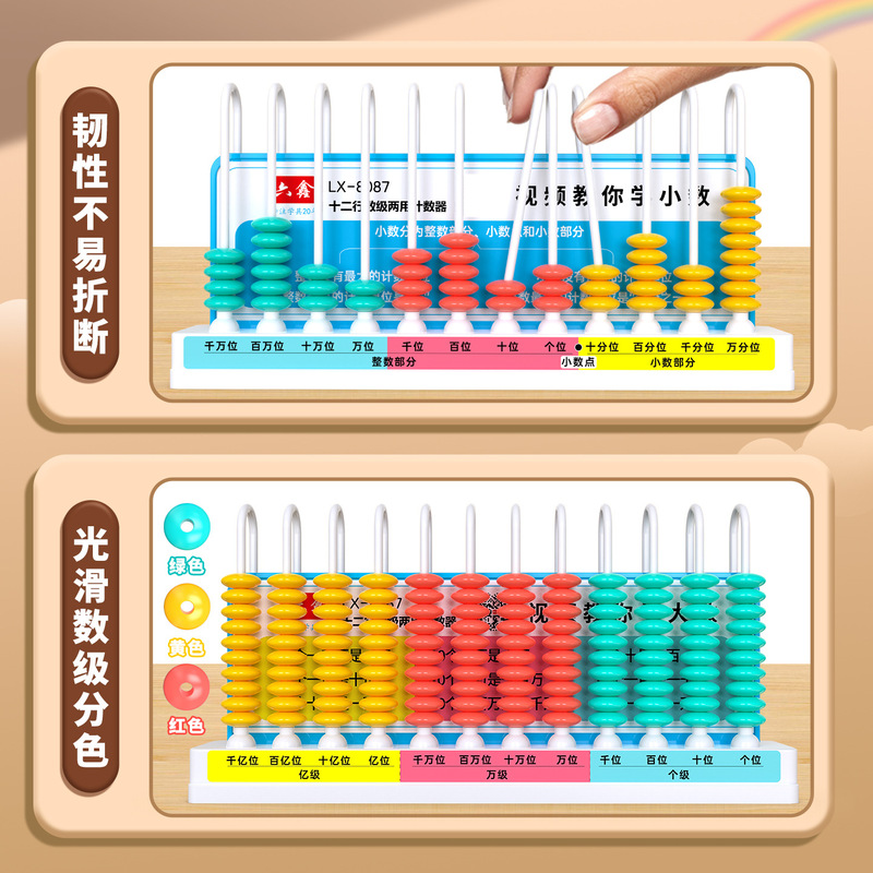 十二段カウンター小学校四年生の数学の数級のそろばんと計算して12段の縦式の計算機の学習の道具を計算します。|undefined