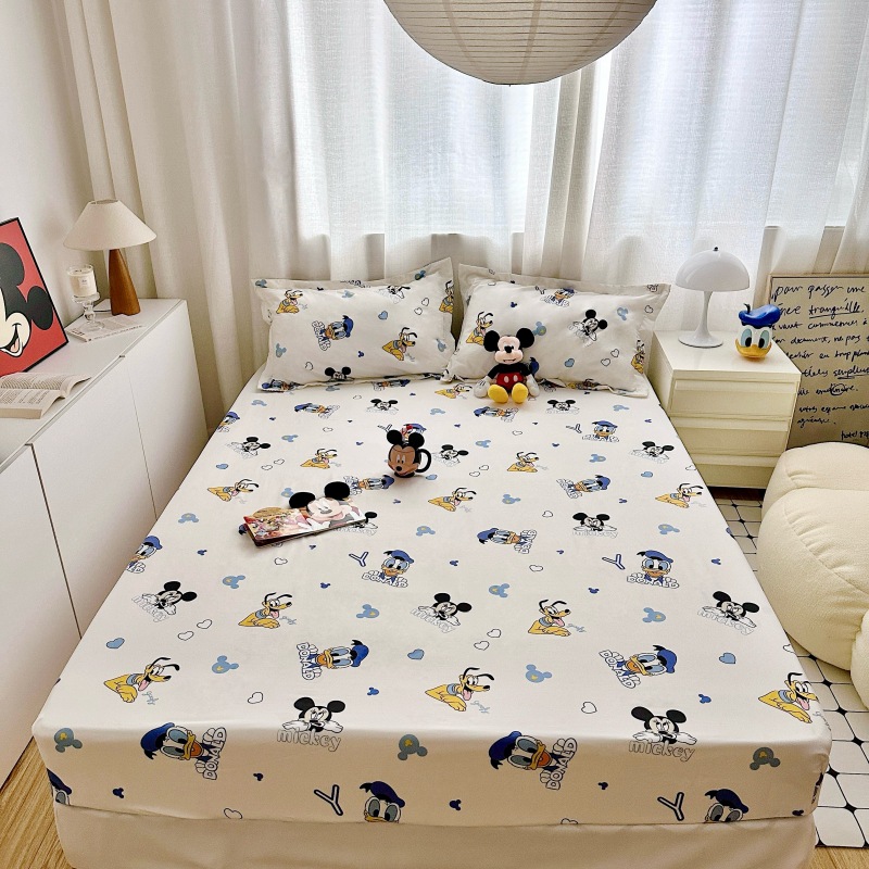 Protector de colchón ajustable con estampado cepillado, suave al tacto, antideslizante, para cama individual/doble, de Disney.