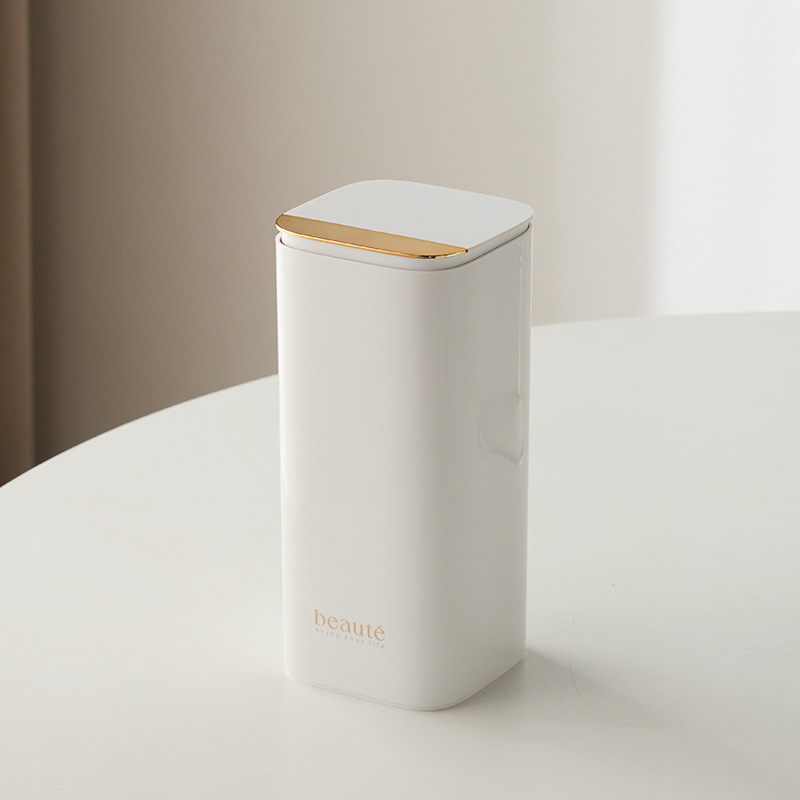 自立設計の軽量高級自動昇降化粧ブラシチューブクロスボーダー4コンパートメントプラスチック化粧ブラシ収納チューブ大容量|undefined