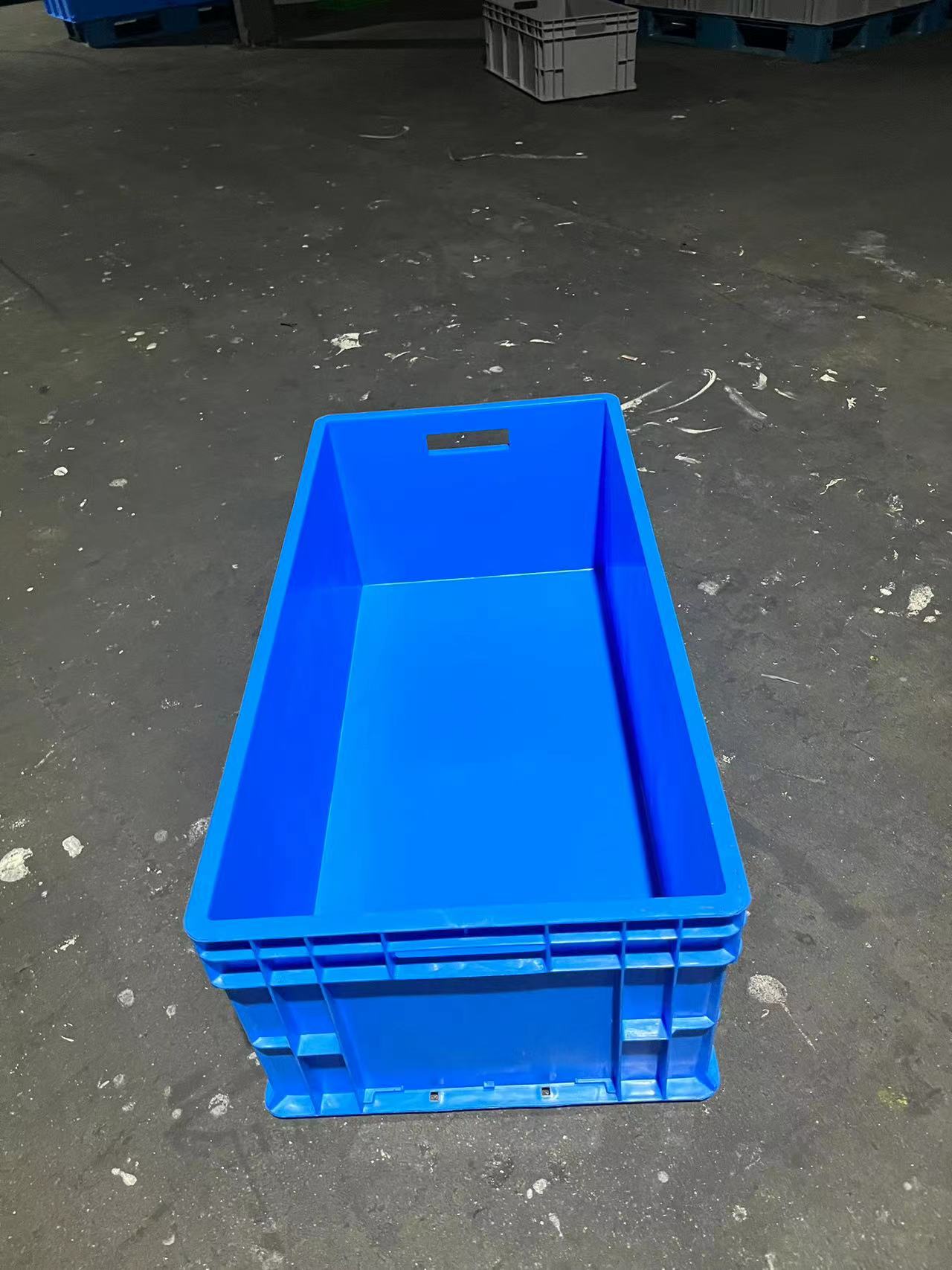 Caja de plástico de gran tamaño, caja de rotación rectangular, caja de cría de peces, caja de tortugas, marco logístico, caja de cría de tortugas, marco de goma