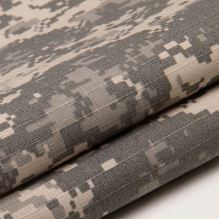 Nuevo diseño anti-desgarro cuadrado 100% algodón uniforme de caza tela de camuflaje