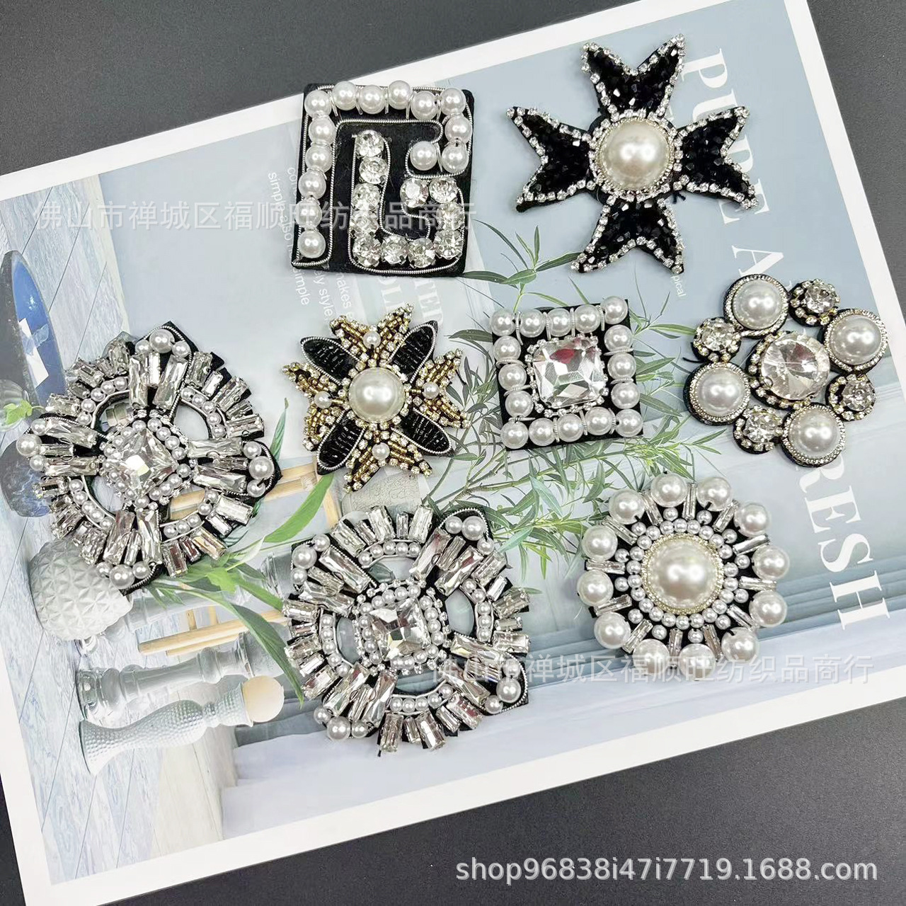 厂家现货手工钉珠布贴饰品辅料 钉珠服装鞋帽diy装饰