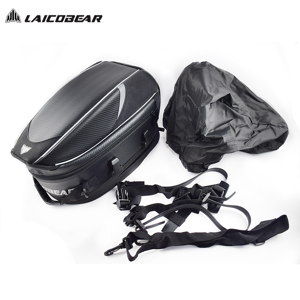 New Motorcycle Tail Multi functional Outdoor Cycling Equipment Rear Seat Large Capacity Helmet Bag_voghion.com