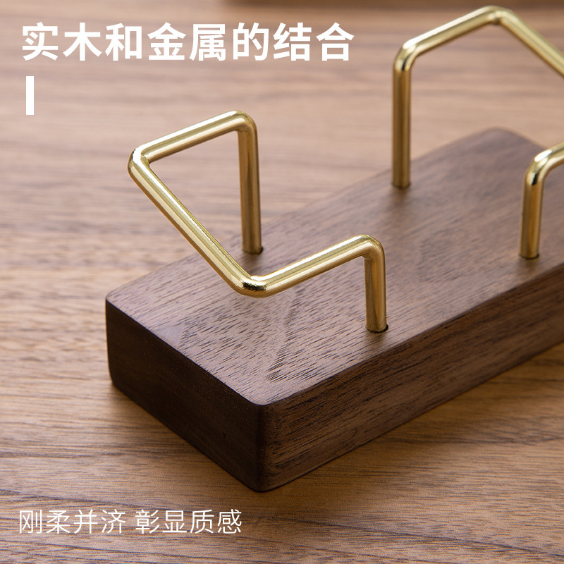 名片盒高档前台商务卡片展示放名片架子收纳盒摆台创意桌面名片夹|undefined