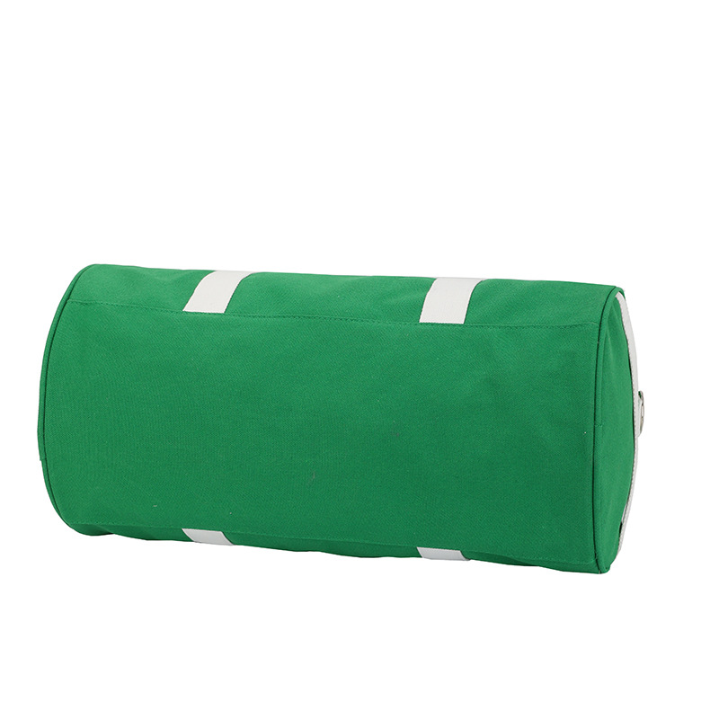 Nueva bolsa de viaje cilíndrica de transferencia térmica de lona pequeña bolsa deportiva al aire libre ocio bolsa de baile bolsa de ejercicio puede imprimir logotipo