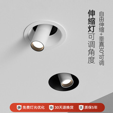 焦距照明拉伸缩射灯内嵌入式可调角度照画象鼻防眩玄关灯led灯