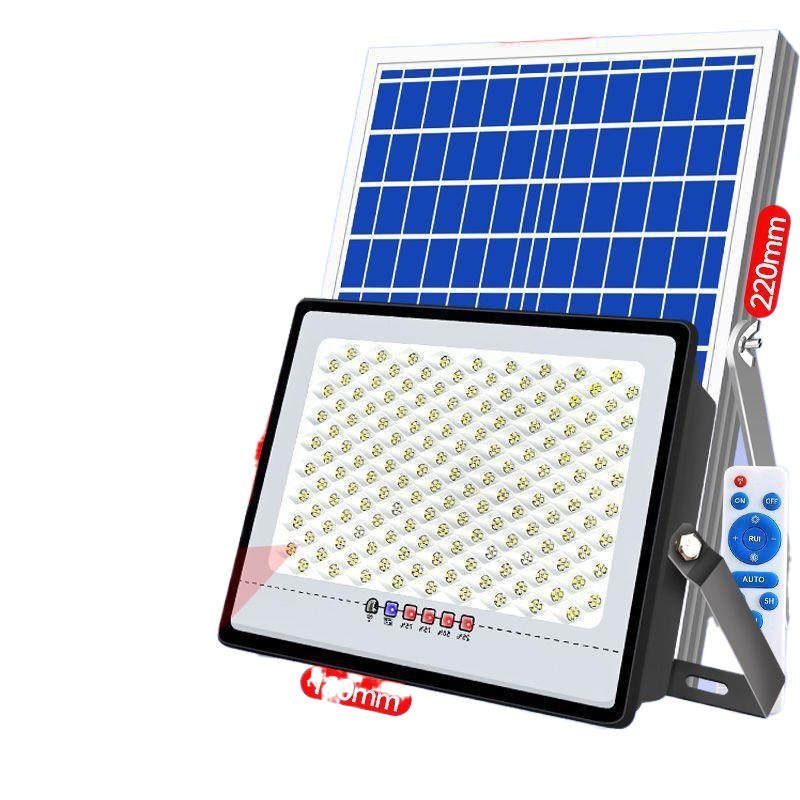 Uno por dos días, luz de calle automática, luz solar, luz de jardín para el hogar, nueva luz de inundación de actualización nano