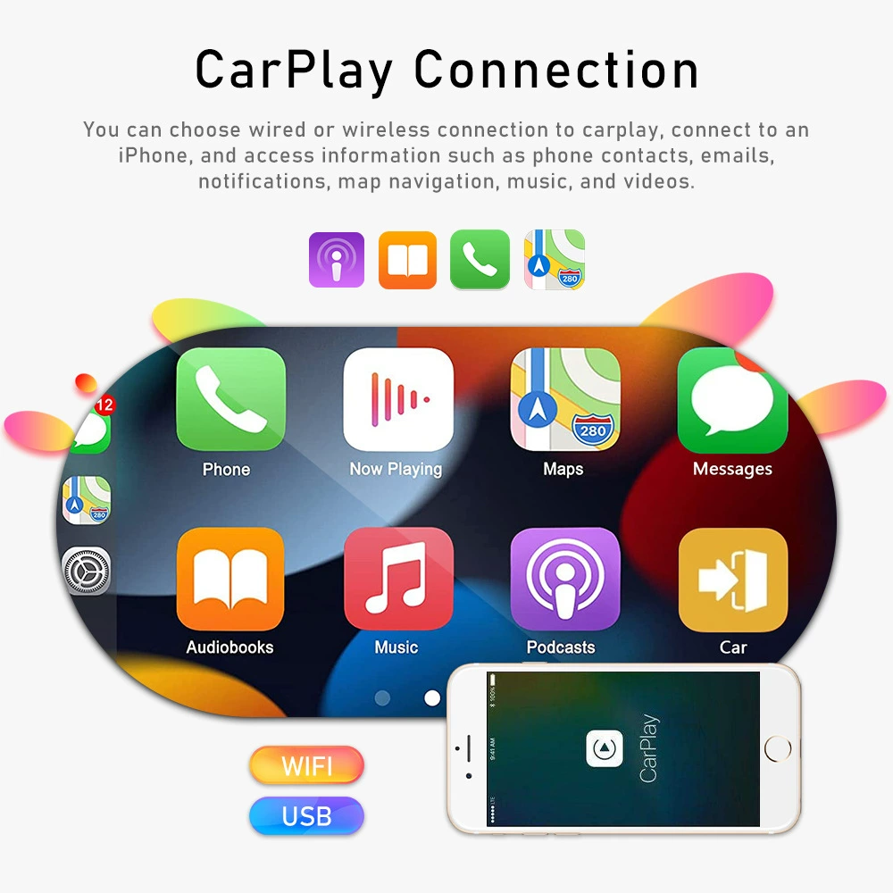 Подходит для моделей Fiato10-16 6,2-дюйма автомобиля CarPlay Android навигации развязки изображение все-в-одном