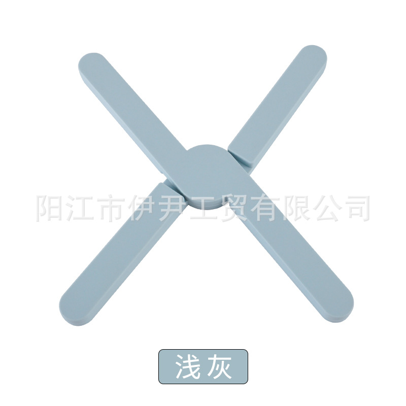 Utensilios de cocina de silicona engrosada Cruz plegable estera de aislamiento térmico estera de la olla estera platillo montaña estera de mesa estera vajilla