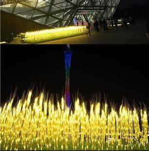 LED light-emitting wheat lamp acrylic Reed outdoor waterproof landscape plug Reed lamp Lotus rose lamp