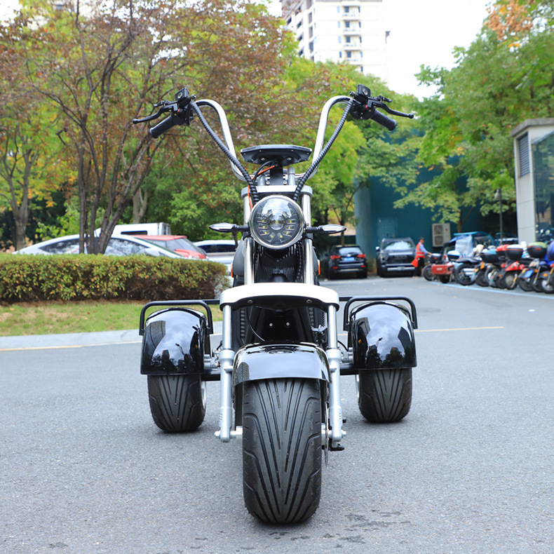 New Harley tricycle large wide tire electric car battery motorcycle scooter lithium battery scooter