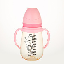 Biberón PPSU para más de un año, con chupete de silicona antiflatulencia, taza con pajita, para recién nacidos, al por mayor