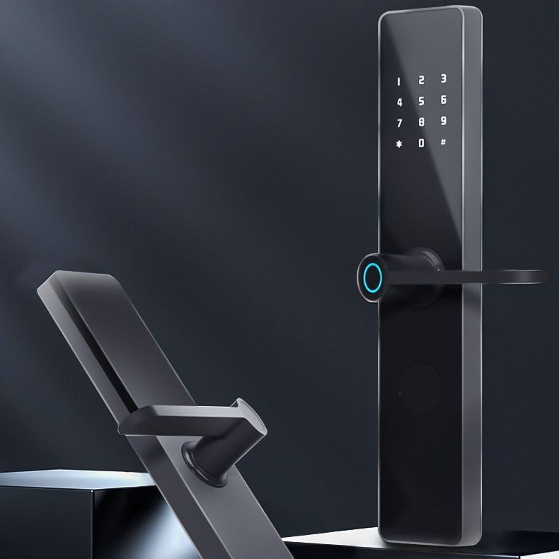 アパート管理パスワードスワイプ指紋 Bluetooth ワンハンドロック解除 Tuya スマートロック|undefined