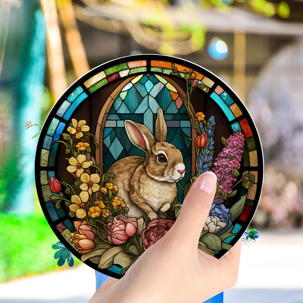 95g Weight pendant Home Textiles & Decor Type Acrylic Material Easter Festival Rabbit Pattern Casual, Elegant, Classical Style Easter Casual Elegant Classical Rabbit Arylic Party Supplies Decorations 48
