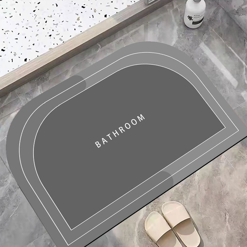 Lodo de diatomaceas blando transfronterizas almohadilla de absorción de agua almohadilla de suelo de baño antideslizante almohadilla de pies de baño de puerta de secado rápido