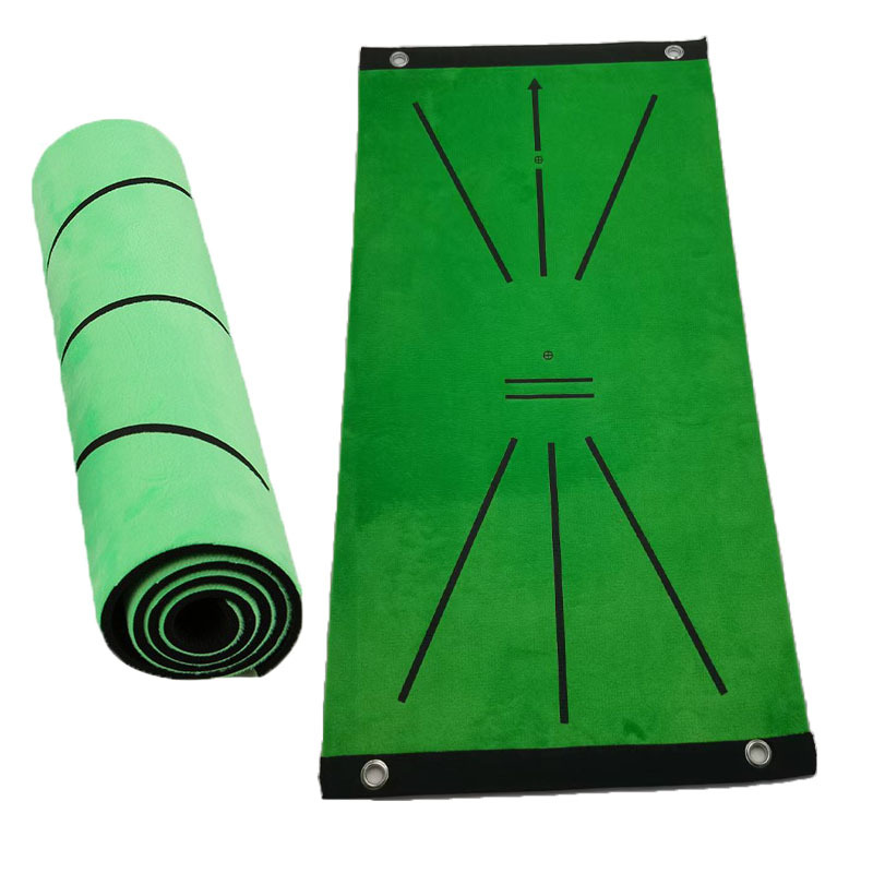 Tapete de práctica de golf, tapete de entrenamiento para interiores y exteriores, tapete de entrenamiento con marcas de chipping, tapete para pelotas de golf, gran venta.