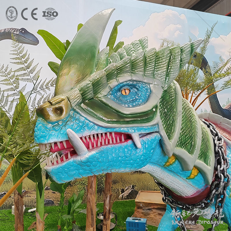 Simulación de montar dinosaurios equipos de juego para niños entretenimiento interactivo padre-hijo modelo de dinosaurio puede moverse y llamar