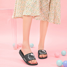 少女拖鞋 外穿时尚家用浴室防滑外穿平跟沙滩鞋可爱卡通KT猫新款