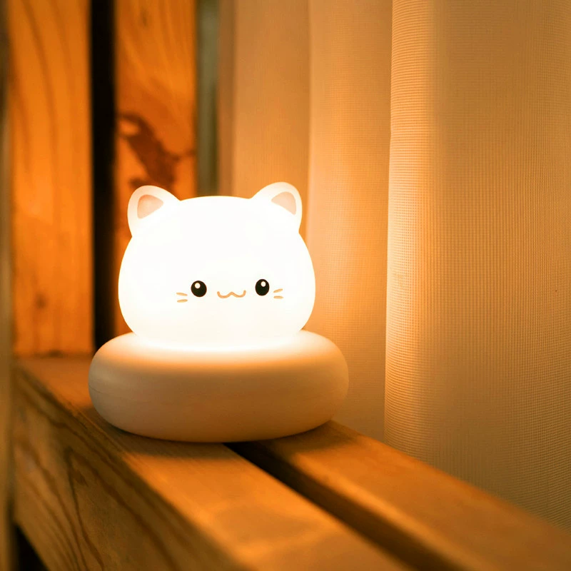 Table night light, induction rabbit for bedroom for breastfeeding, human sensor