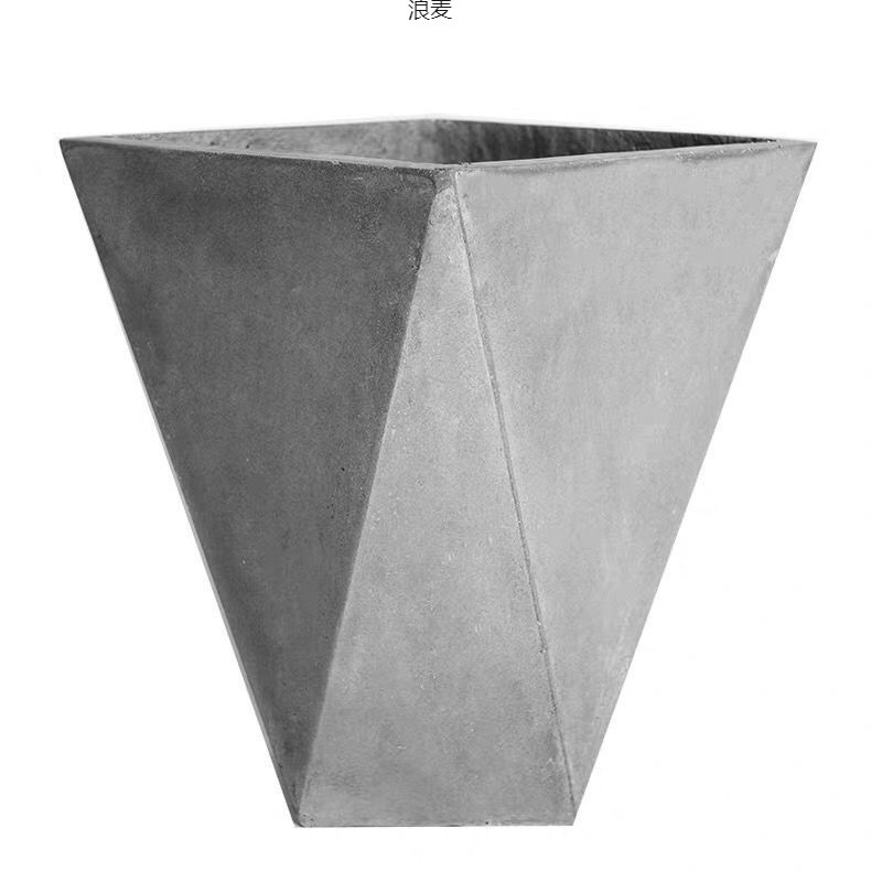 Macetas de barro de viento industrial de celebridades de Internet Macetas de plantación de plantas verdes de monstera retro Macetas de cemento cilíndricas ins al por mayor