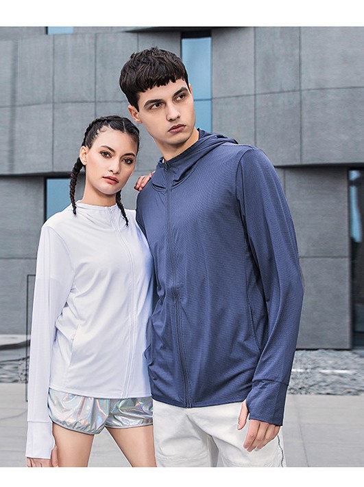 Camisas de protección solar personalizadas de manga larga anti-UV masculinas camisetas de publicidad de verano ropa de piel impresa logotipo