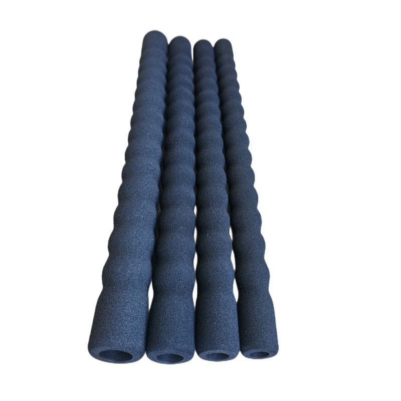 Sponge rubber black handle with leash