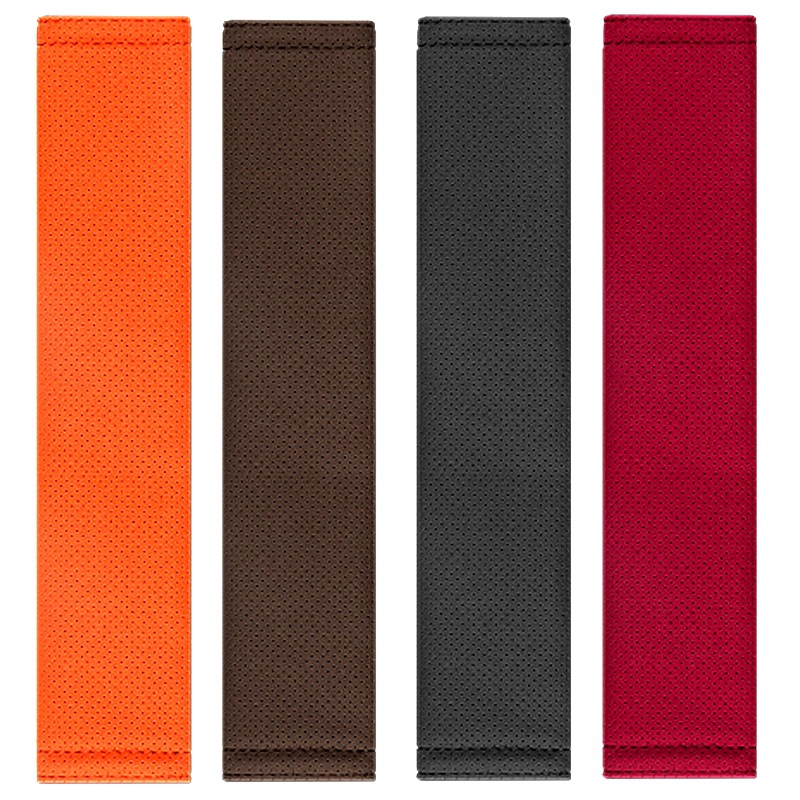 厂家直供翻毛皮打孔安全带护肩套汽车保护套车内装饰用品打孔加长